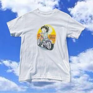 Gildan White Betty Boop Kids T-Shirt
